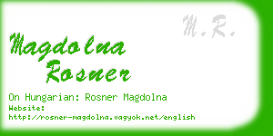 magdolna rosner business card